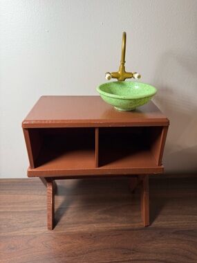 American Girl Kira Vanity Camping Sink Table